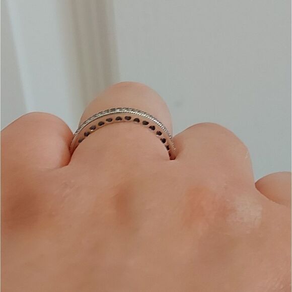 925 Sterling Silver Oxidized Ring - Picture 4 of 8